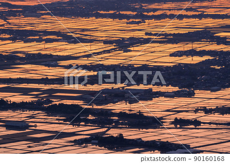 《Niigata Prefecture》 Echigo Plain at dawn 90160168