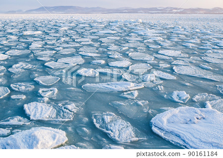 Drift ice in the Sea of Okhotsk 90161184