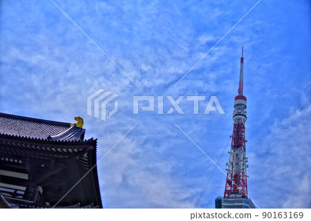 [Tokyo] Zoujoji Temple and Tokyo Tower in Minato Ward 90163169