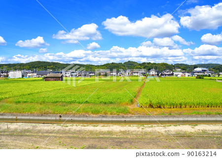 2021. Scenery of the Seto Ohashi Line from Kojima Station to Okayama Station 2021. Scenery of the Seto Ohashi Line from Kojima Station to Okayama Station 90163214