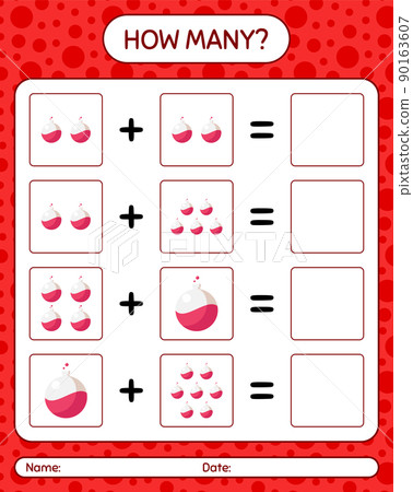 How many counting game with chemistry tube. worksheet for preschool kids, kids activity sheet How many counting game with chemistry tube. worksheet for preschool kids, kids activity sheet 90163607