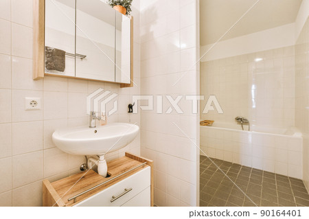 Interior design of beautiful and elegant bathroom Interior design of beautiful and elegant bathroom 90164401