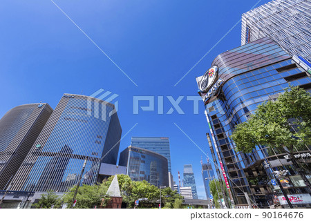 Scenery of "Ginza" station square, Sukiyabashi crossing 90164676