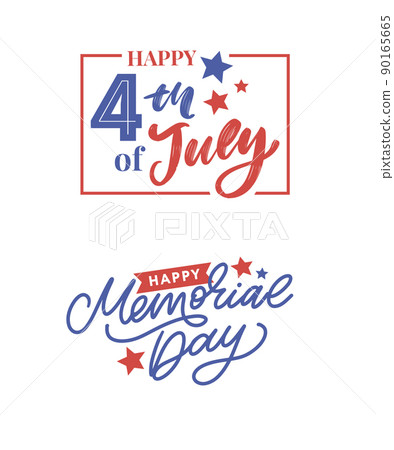 Happy Memorial Day - Stars and Stripes Letter 90165665