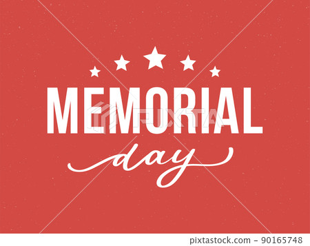 Happy Memorial Day - Stars and Stripes Letter 90165748