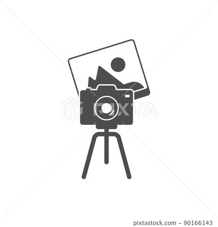 Camera icon logo flat design illustration template Camera icon logo flat design illustration template 90166143