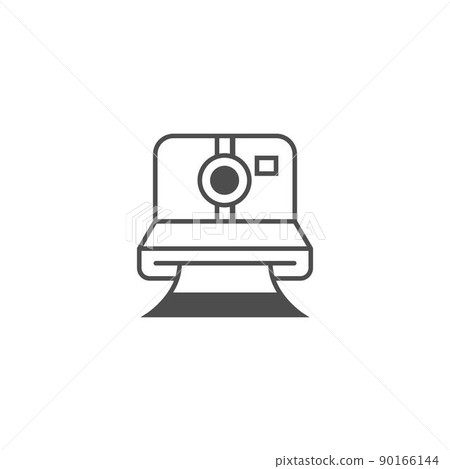 Camera icon logo flat design illustration template Camera icon logo flat design illustration template 90166144