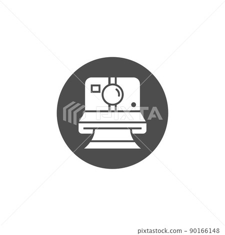 Camera icon logo flat design illustration template Camera icon logo flat design illustration template 90166148