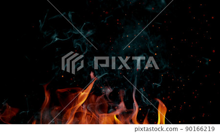 Fire abstract background with flames and copyspace. Fire abstract background with flames and copyspace. 90166219