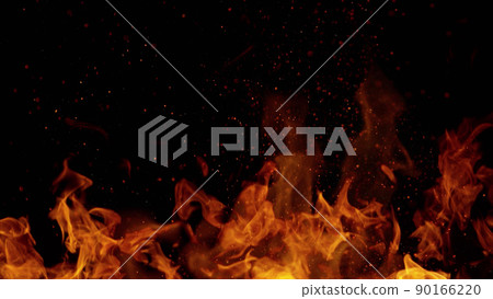 Fire abstract background with flames and copyspace. Fire abstract background with flames and copyspace. 90166220
