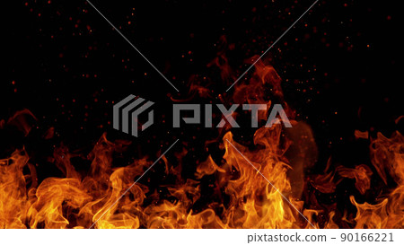 Fire abstract background with flames and copyspace. Fire abstract background with flames and copyspace. 90166221