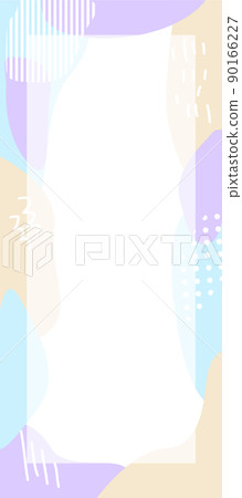 Scandinavian pattern one-stroke illustration 90166227