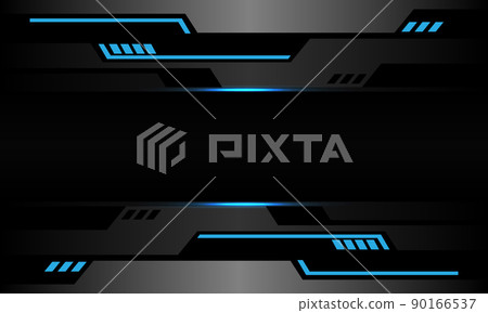 Abstract grey metallic blue light cyber black futuristic technology design modern background vector Abstract grey metallic blue light cyber black futuristic technology design modern background vector 90166537
