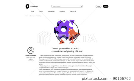 Vector update in bold line style . Editable illustration 90166763