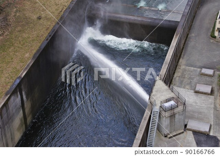 Water discharge from Egawa Dam Water discharge from Egawa Dam 90166766