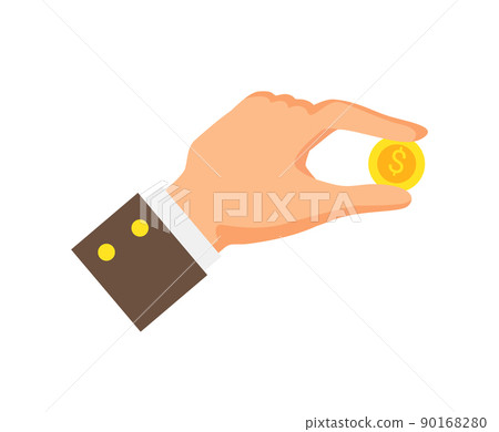Wealth in Hand of Businessman Vector Illustration Wealth in Hand of Businessman Vector Illustration 90168280
