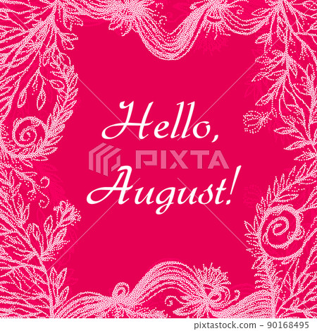 Hello August card 90168495