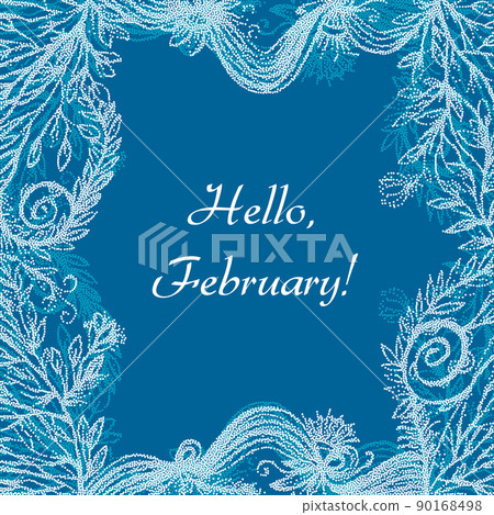 Hello February card Hello February card 90168498