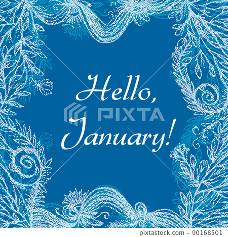 Hello January card Hello January card 90168501