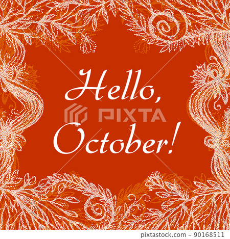 Hello October card 90168511