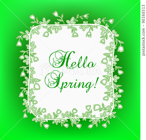 Hello spring card Hello spring card 90168513