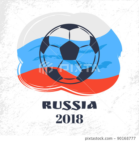 Russia Flag Headline Poster Vector Illustration Russia Flag Headline Poster Vector Illustration 90168777