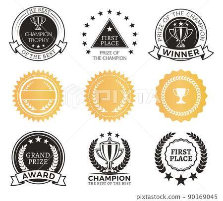 Champion Awards Collection Vector Illustration Champion Awards Collection Vector Illustration 90169045