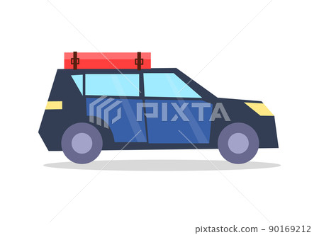 Car Transport for Journey Vector Illustration 90169212