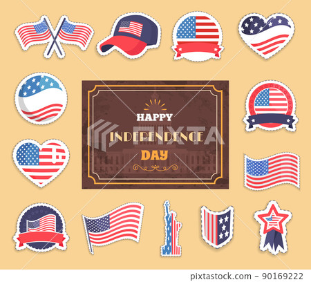 Happy Independence Day Color Vector Illustration 90169222
