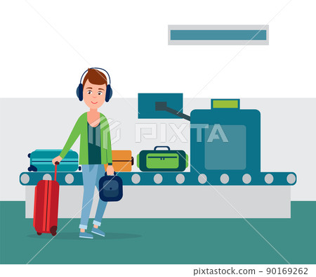 Teenager Passing Control, Vector Illustration 90169262