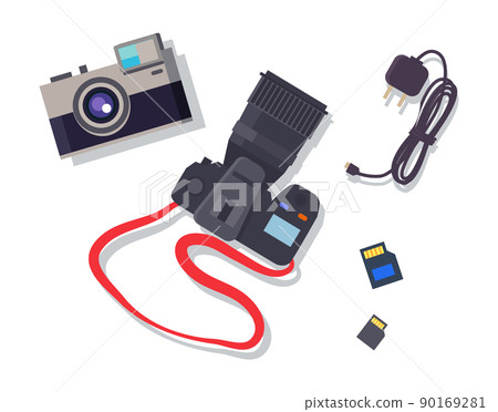 Camera with Lace Collection Vector Illustration Camera with Lace Collection Vector Illustration 90169281