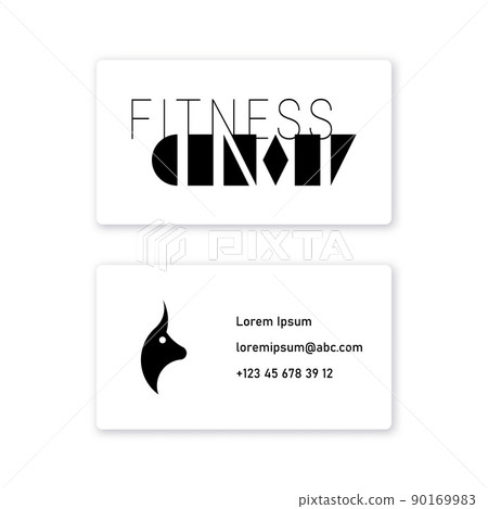 Vector fitness in minimalistic font style . Editable illustration Vector fitness in minimalistic font style . Editable illustration 90169983