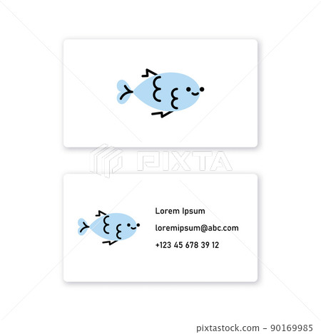 Vector fish in bold line style . Editable illustration Vector fish in bold line style . Editable illustration 90169985