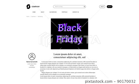 Vector black friday in mass fonts style . Editable illustration Vector black friday in mass fonts style . Editable illustration 90170032