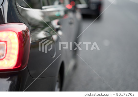 堵在路上的汽車 堵在路上的汽車 90172702