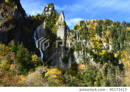 銀河的秋葉和瀑布 銀河的秋葉和瀑布 90173423