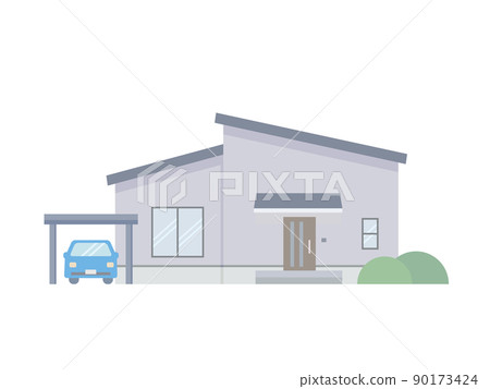 沒有線條的簡單單層插圖 90173424