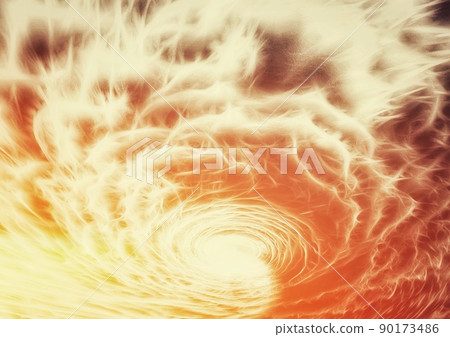 Illustration of clouds swirling in the sky Illustration of clouds swirling in the sky 90173486