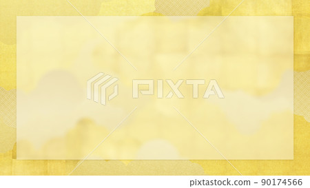 Golden simple Japanese style background Golden simple Japanese style background 90174566