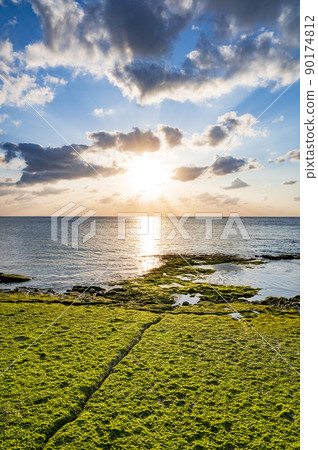 Evening view of Okinawa Kanai Beach Evening view of Okinawa Kanai Beach 90174812