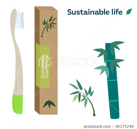 竹子製成的可持續牙刷 90175246