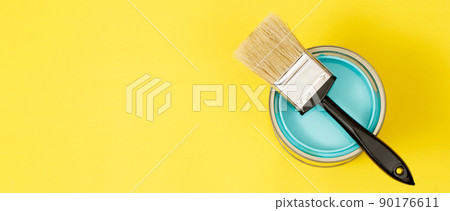 Paint cans and paint brushes and how to choose the perfect interior paint color and good for health Paint cans and paint brushes and how to choose the perfect interior paint color and good for health 90176611