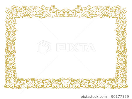 Hand-painted certificate / certificate template frame Hand-painted certificate / certificate template frame 90177559