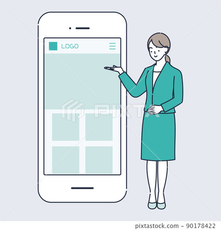 You can easily apply from your smartphone! Illustration material 90178422
