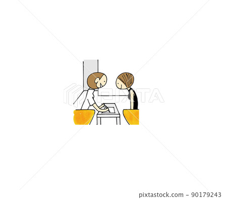 Interview before medical examination 90179243