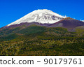 富士山的山脈 90179761