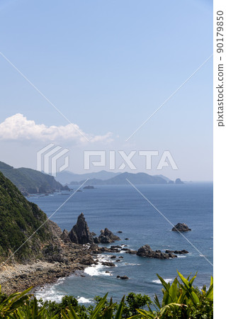 南薩摩市內的牛城浜展望台 90179850
