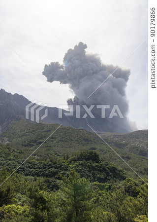 從櫻島噴發和噴發湯平天文台看 90179866