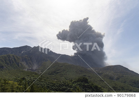 櫻島噴發：湯平展望台的景色 90179868