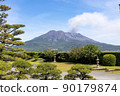 從仙岩園看櫻島噴發和噴發景觀 90179874